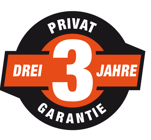 Drei Jahre private Garantie