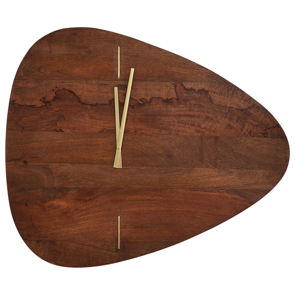 Wanduhr LOKTAK 71 cm Mango Holz Dunkelbraun