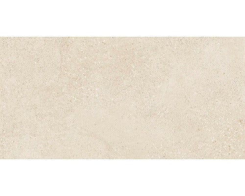 Rechteckige Fliese mit sandartiger Oberflächenstruktur für Wand und Boden.