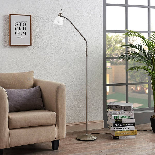 Lindby Stehlampe Gwendolin (Modern) in Alu aus Metall (1 flammig, E14) - Stehleuchte Standleuchte Floor Lamp Wohnzimmerlampe Wohnzimmerleuchte