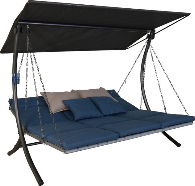 Gartenschaukel mit Sonnendach und Sitzbank
