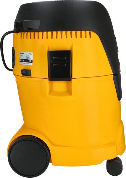 Mirka Industriestaubsauger Nass- und Trockensauger 25 Liter / Absaugschlauch / 1000 W Leistung / inkl. Adapter für Mirka Schleifmaschinen / Düsenset