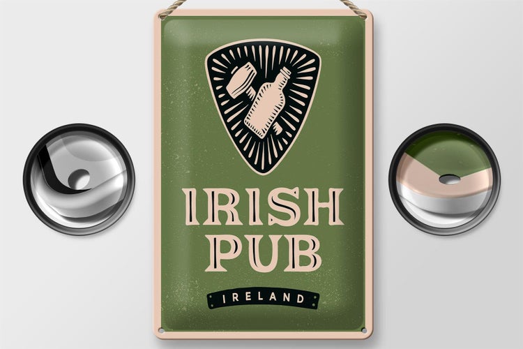 Blechschild Spruch Ireland Irish pub 20x30cm