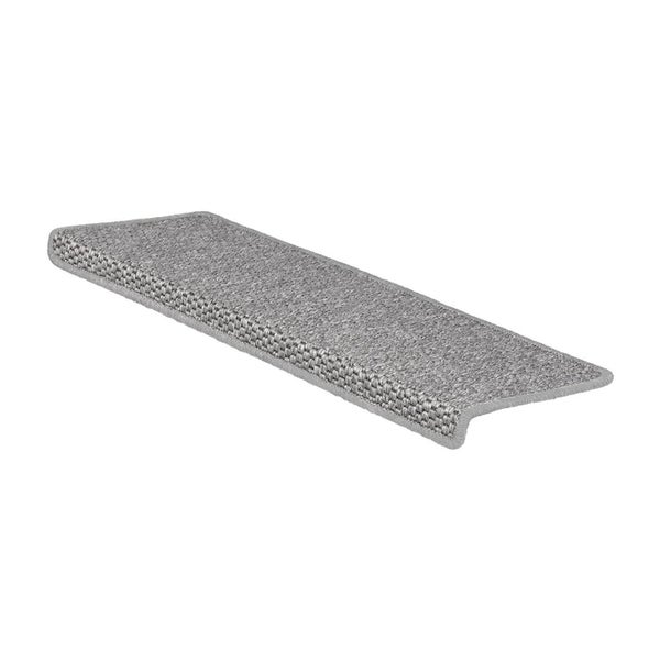 FLOORDIREKT Stufenmatte Kalkutta - Sisaloptik - Schlingenpol - Selbstklebend - Silber - Rechteckig - 23,5 x 65 cm