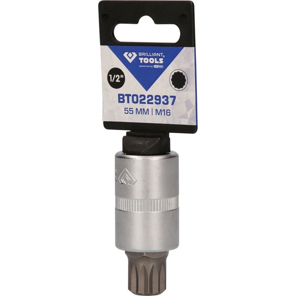 Brilliant Tools Steckschlüssel-Einsatz, 55 Millimeter, M16