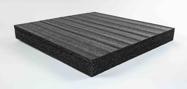 TYGR-Multilayer Schaumstoff schwarz 600x600x70 |DIY-Werkzeugeinlage für Werkzeug, Kamera & Co