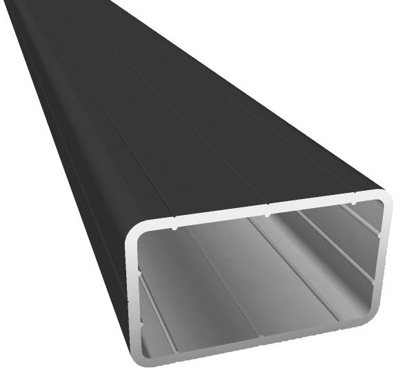 GartenLand Aluminium Unterkonstruktion 29 x 49 x 2900 mm Anthrazit Kanten Gerundet