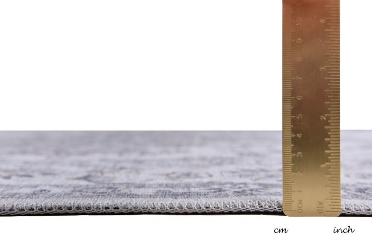 Weicher bedruckter Wohnzimmerteppich Cecilia Creme 70x140 cm