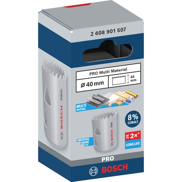 Bosch PRO Multi Material Lochsäge 40 mm mit Gewinde - 2608901507