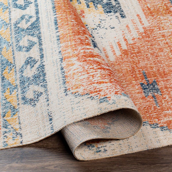 In-/Outdoor-Teppich Rot/Blau 160x213 cm NAWEL