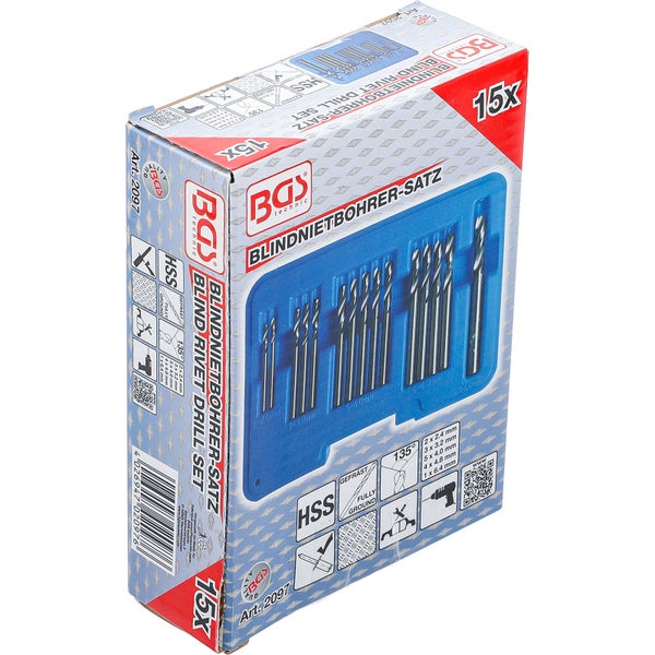 Steckschlüsseleinsatz-Satz in blauer Aufbewahrungsbox