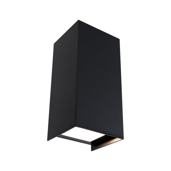 LED Wandleuchte Flame IP44 eckig 102x100mm 3000K 2x5,8W 2x540lm 230V 105° Anthrazit Aluminium