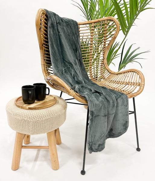 Wohndecke Sidney - Grau 140x180 cm