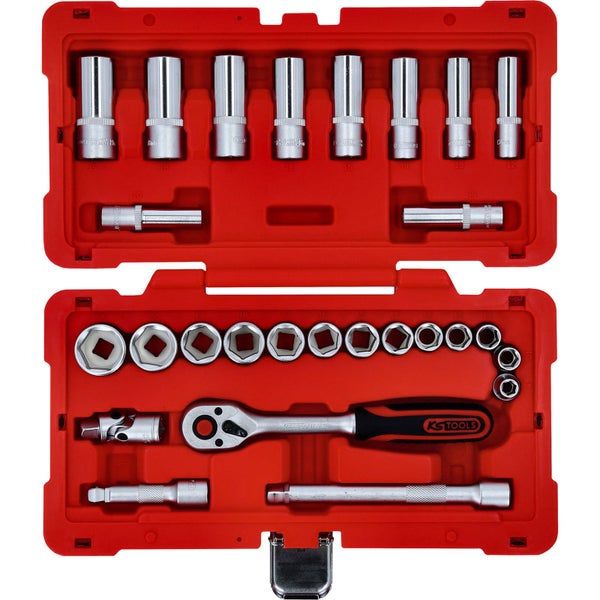 KS TOOLS 3/8 Steckschlüssel-Satz 27tlg. - 951.0627