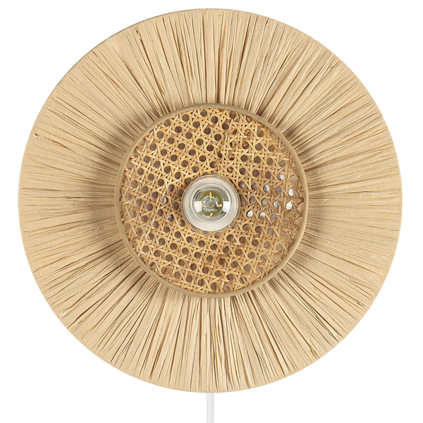 Wandlampe YAAPI Papier Naturfarben