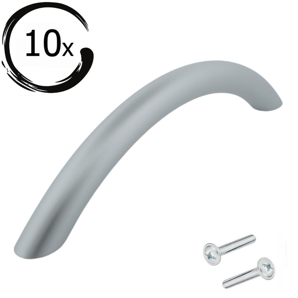 Zehn Möbelgriffe inklusive Schrauben