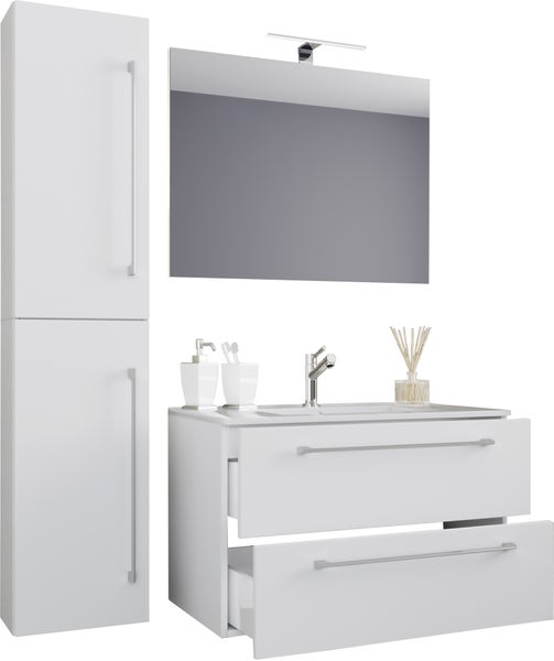 4-tlg. Waschplatz Waschtisch Badinos Schublade SP