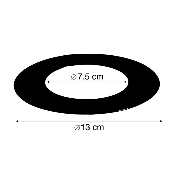 Füllring Edelstahl für Einbaustrahler 7,5 - 1,3 cm