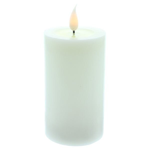 FRANK FLECHTWAREN | LED-Kerze Classic, 2er Set, WACHS, KUNSTSTOFF, 7,5 x 7,5 x 15 cm