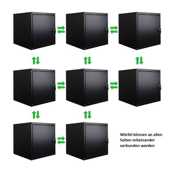 Spind mit drei Fächern