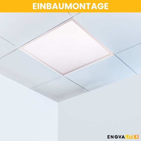 Einbauleuchte in einer Rasterdecke für die Deckenmontage