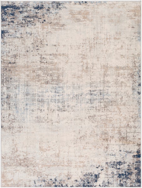 Abstrakt Moderner Teppich Elfenbein/Grau/Blau 120x170 cm ALIX
