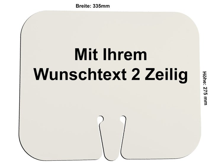 Leitkegel XXL- große Pylone 90cm Orange inkl. Einsteckschild und Text