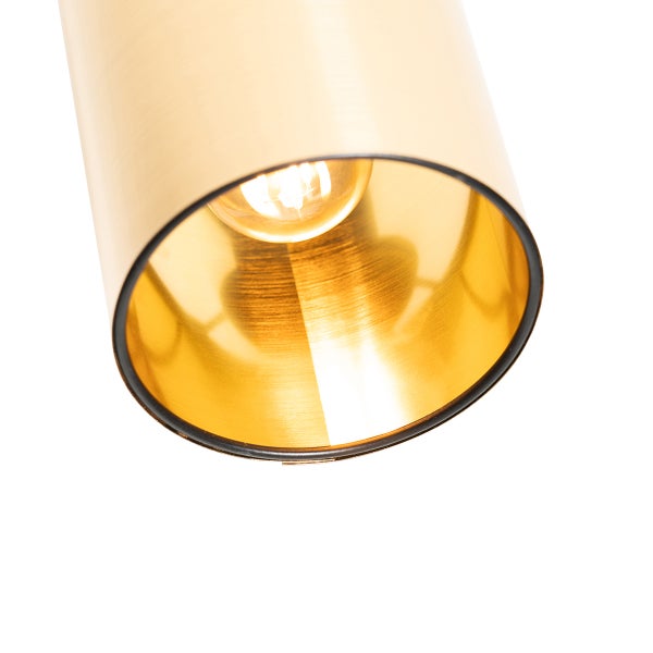 Detailansicht einer zylindrischen Lampe mit Glühbirne