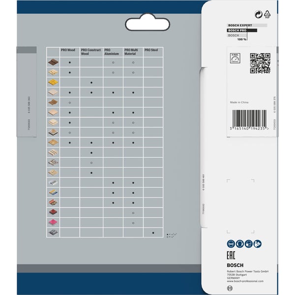 Bosch PRO Construct Wood Kreissägeblatt 160 x 2,6 x 20 mm - 2608640630