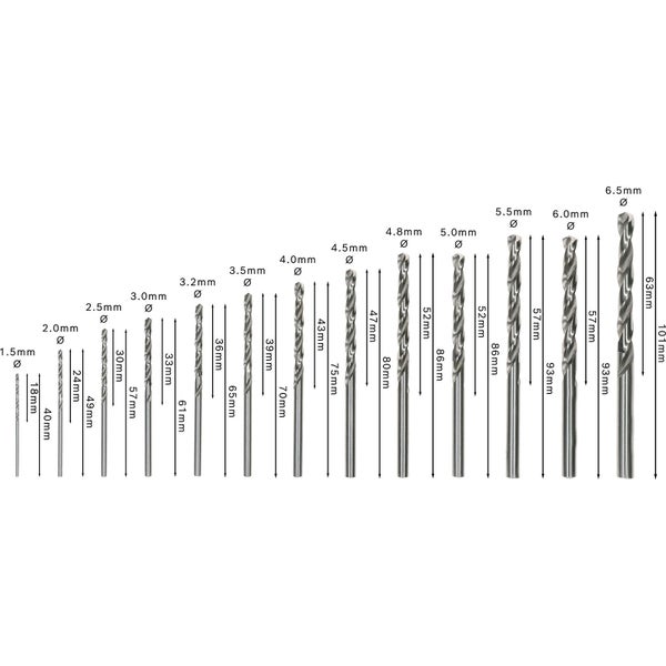 Bosch PRO Metal HSS-G Spiralbohrer-Set 13-tlg. - 2607010538