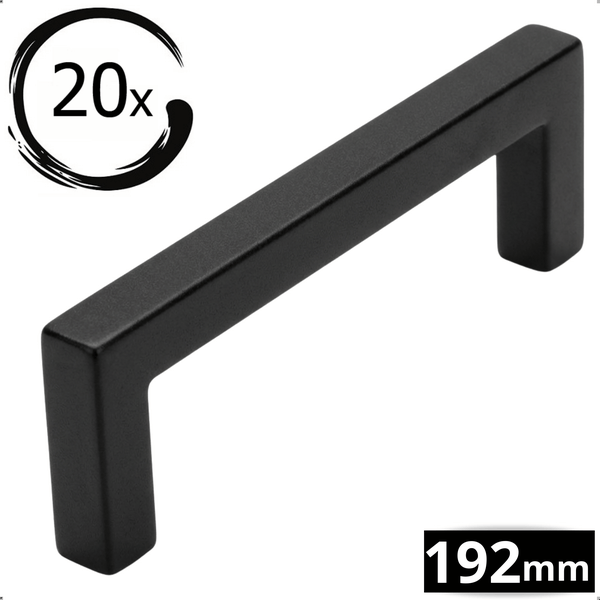 Packung mit 20 Möbelgriffen, 192 Millimeter