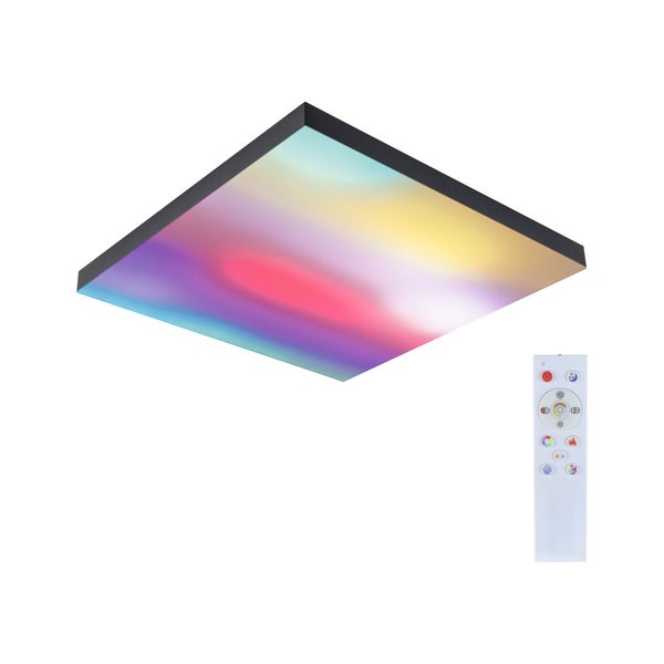 LED Panel Velora Rainbow dynamicRGBW eckig 450x450mm 19W 1690lm RGB+ Schwarz dimmbar