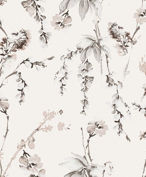 Masureel Tapete Blumen Beige - 53 cm x 10.05 m - 631953