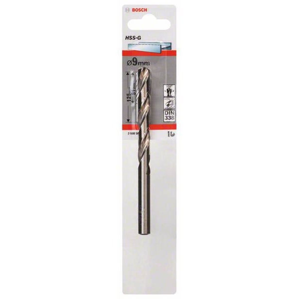Bosch 1x Metallbohrer HSS-G DIN 338 9 x 81 x 125 mm - 2608585934