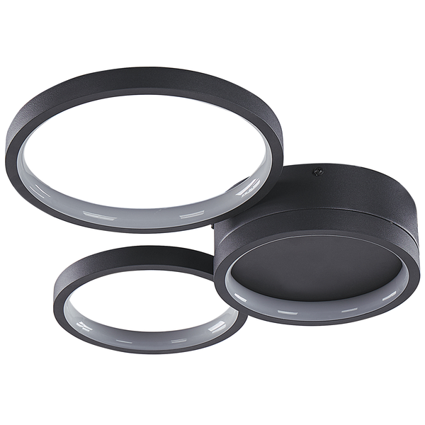 LED Deckenlampe AGNAT Metall Schwarz