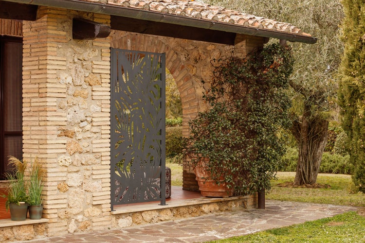 Sichtschutzwand ELEO Tanaro 60 x 158 cm - Metall pulverbeschichtet anthrazit
