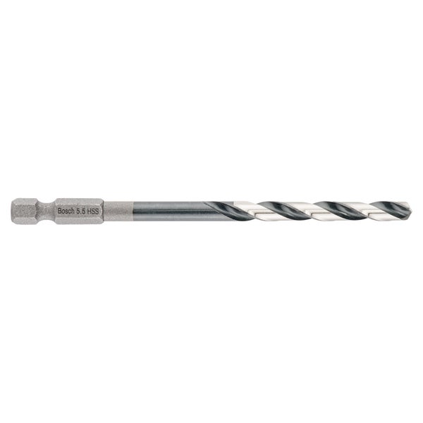 Bosch 1x HSS Spiralbohrer Impact Control mit Sechskantschaft 5,5 x 57 x 98 mm - 2608577057