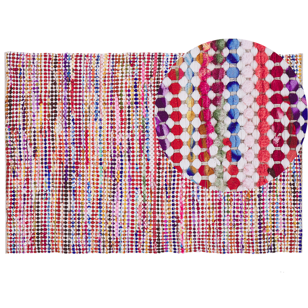 Teppich bunt 160 x 230 cm Kurzflor BELEN