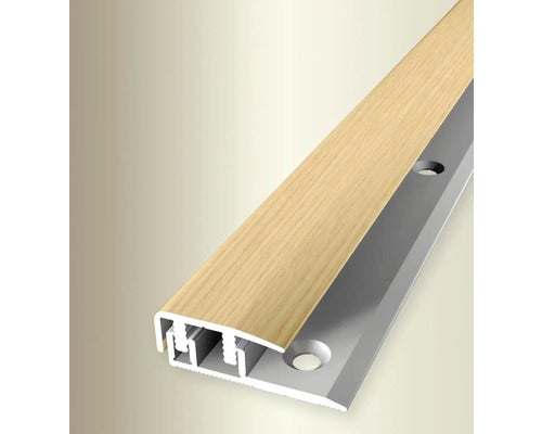 Abschlusssprofil 577H Alu mit Holzdekor H30 Eiche hell 90 cm