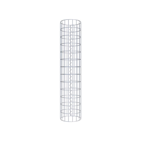 Gabionensäule Durchmesser 27 cm, MW 5 x 10 cm rund - Höhe: 1,30 m