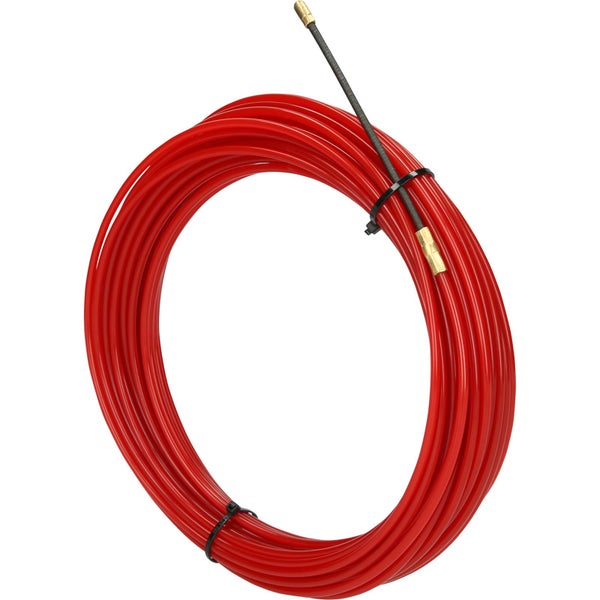 Rote Einziehhilfe mit Spiralkopf