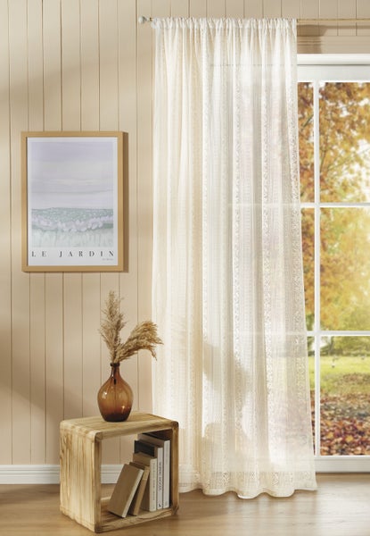 FRANK FLECHTWAREN | Vorhang Romantique, POLYESTER, 140 x 245 cm