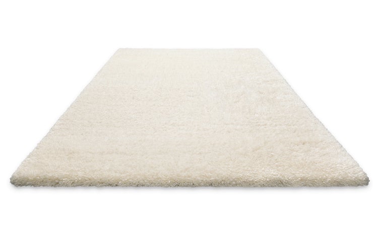 Teppich Creme Weiß Hochflor sehr kuschelig & flauschig Parma Homie Living 200x200 cm