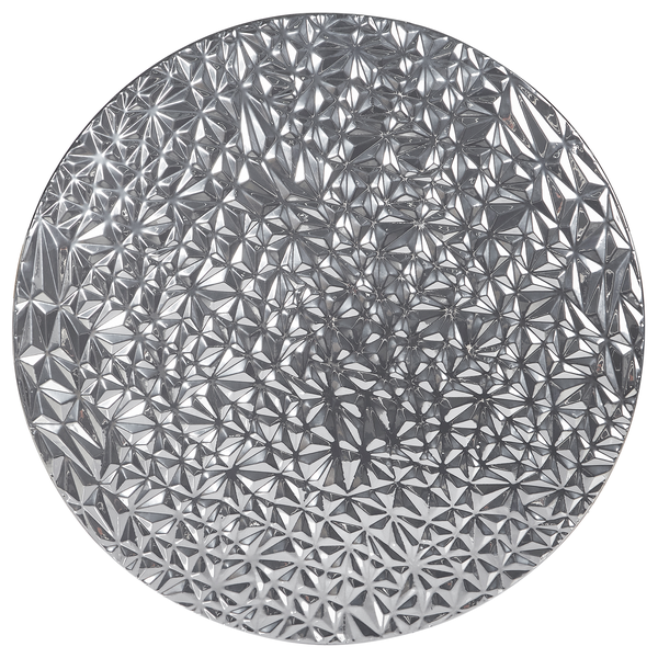 Runder Teppich mit geometrischem Muster, Durchmesser 60 Zentimeter