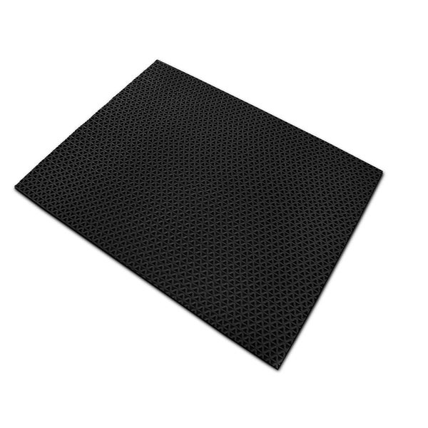 FLOORDIREKT Hygienematte für Barfußzonen - UV beständig - Schwarz - 120 x 1150 cm