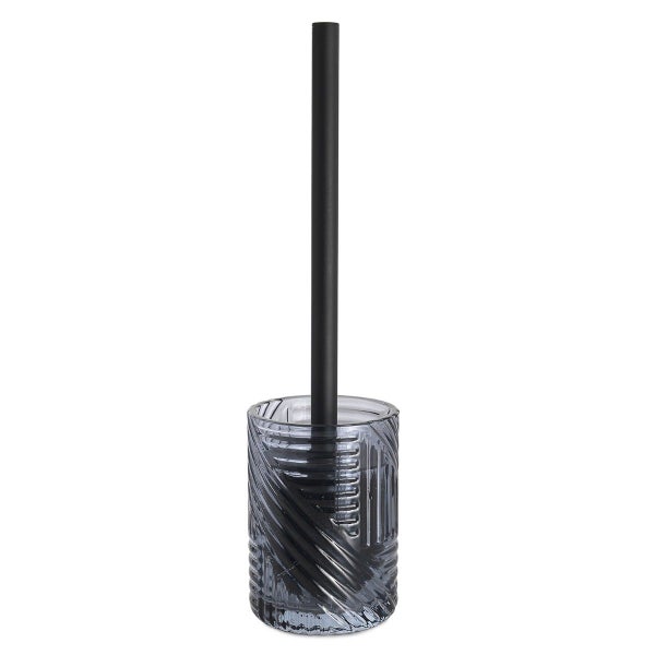 Blaue WC-Bürstengarnitur aus Glas | Fiordaliso