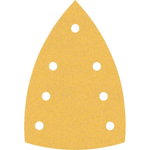 Dreieckiges Schleifpapier mit Löchern