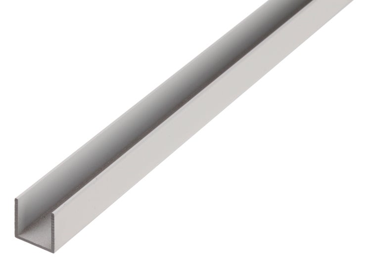 Ein U-Profil aus Aluminium zur Verwendung im Heimwerkerbereich und Metallbau