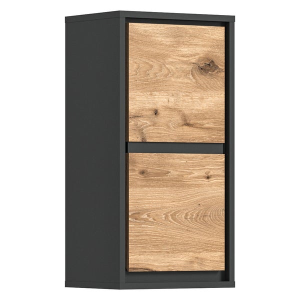 Jaru Badschrank Wandhängend 1 Tür Eiche Dekor. 35 X 24 X 69 cm