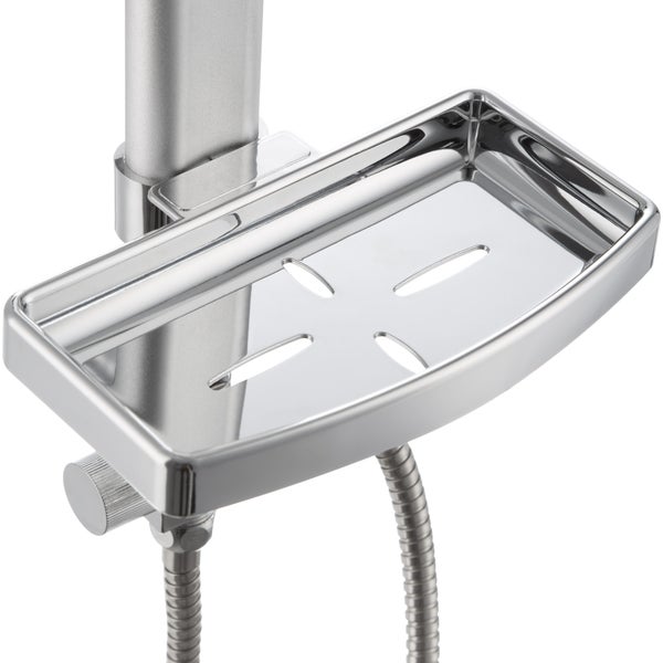 Regenduschsystem tectake  Antikalktechnik Chrom-Optik grau